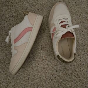 Trendy Pink and Gold Women's Sneakers